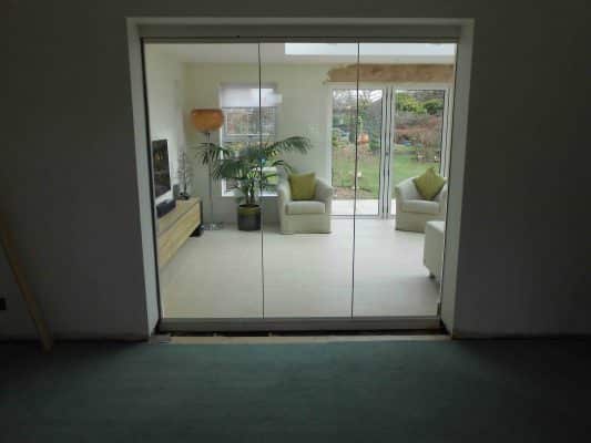 10mm Frameless Single Glazed Internal Doors Solihull 