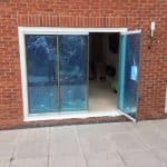 Frameless doors for old patio doors