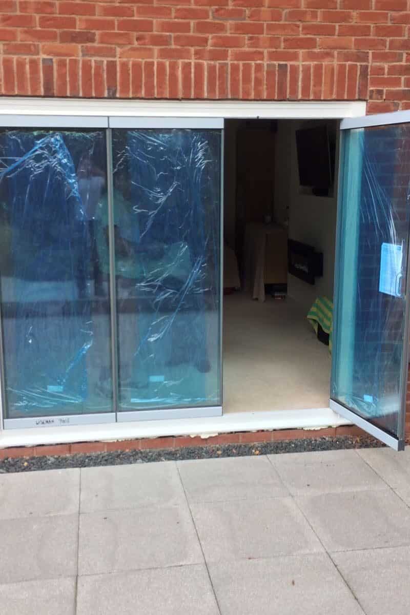 Frameless doors for old patio doors