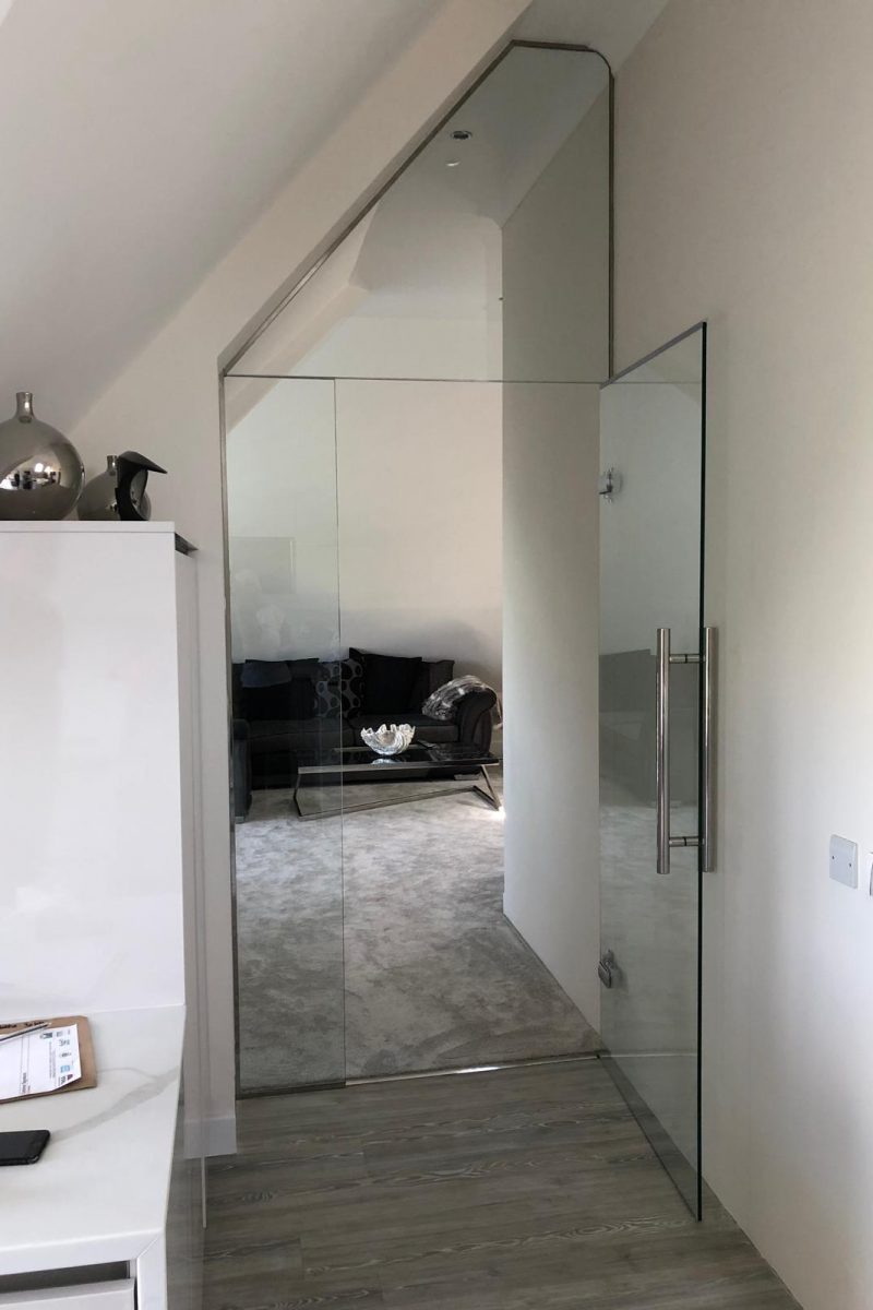 Internal Shaped Glass Door Kent