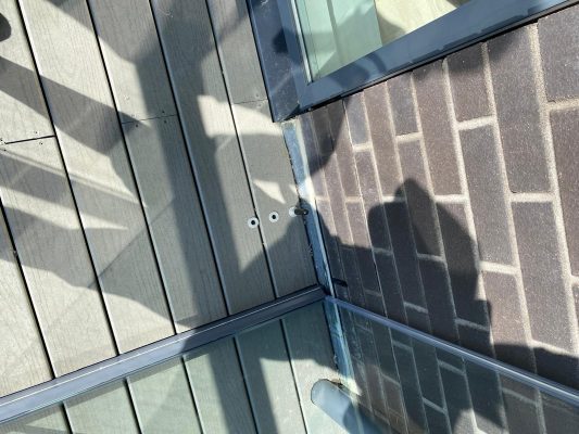 glass balcony in a brighton property